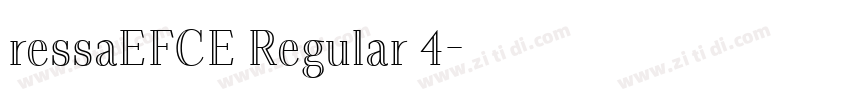ressaEFCE Regular 4字体转换